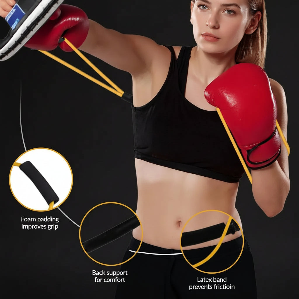 Coresyncgear Boxing Resistance Band - Stock up Mother'S Day - Training Gear for Faster Punch Speed & Power - Full-Body Cardio Fitness Home Gym Workout Kit